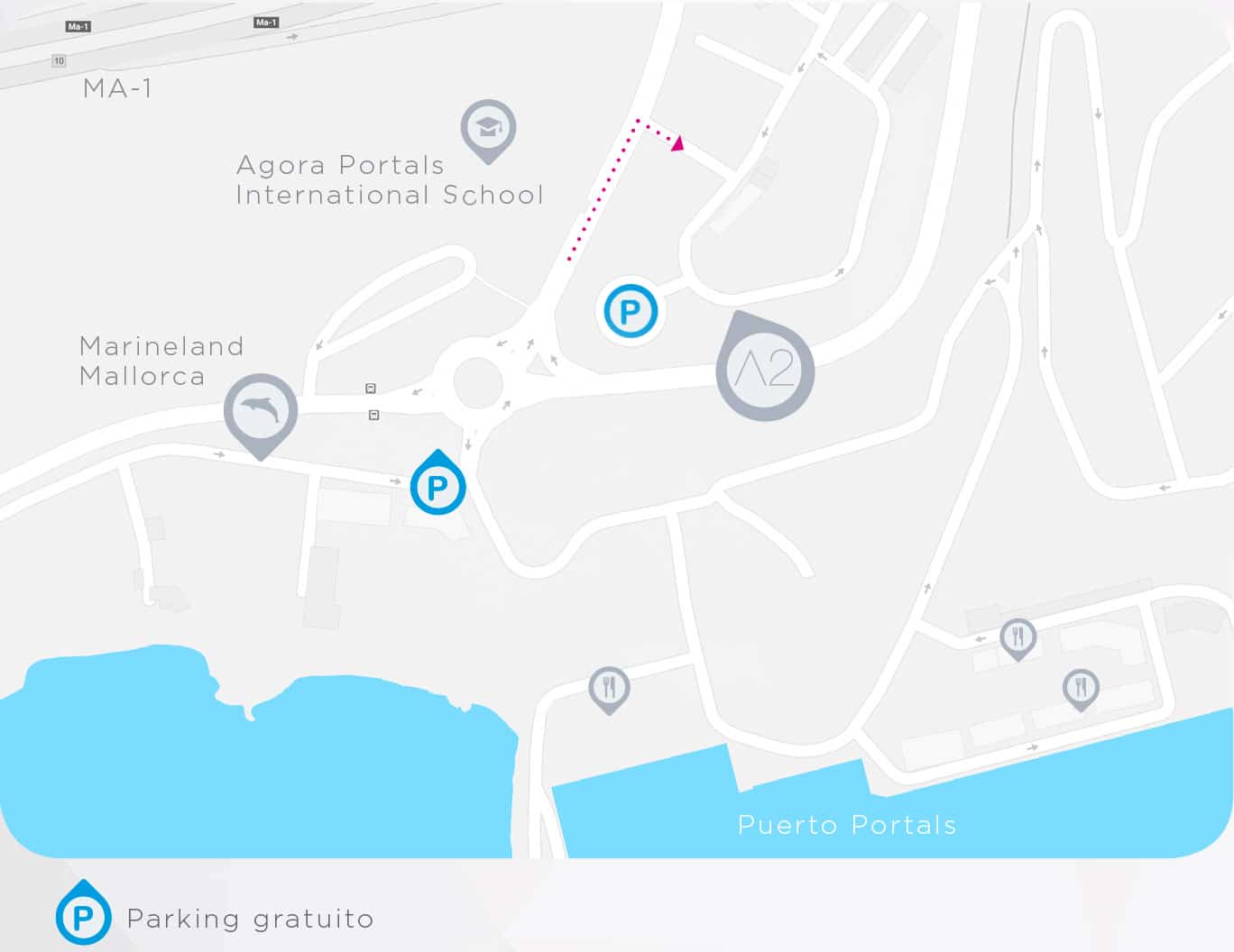 Ubicación clínica A2 dental mallorca